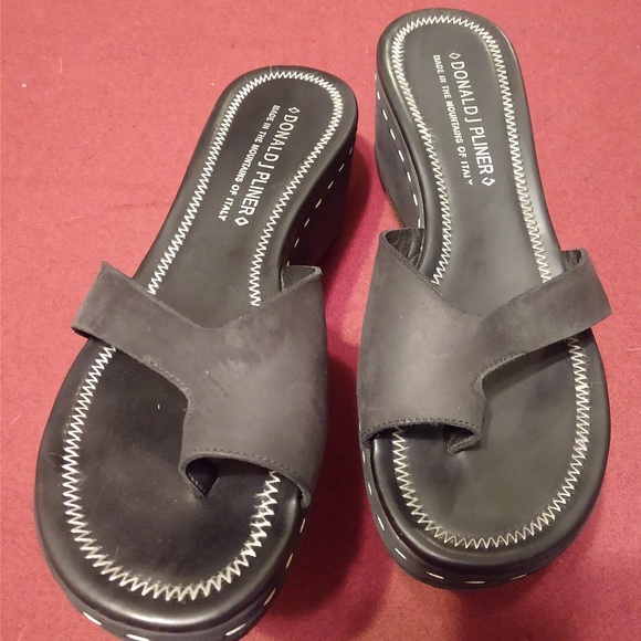 Donald J Pliner Salya Platform Sandals Black 8.5W - Picture 6 of 8
